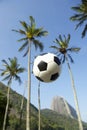 Football Soccer Ball Sugarloaf Mountain Rio de Janeiro Brazil Royalty Free Stock Photo