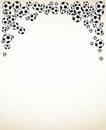 Football, soccer balls background illustration Royalty Free Stock Photo