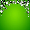 Football, soccer balls background illustration Royalty Free Stock Photo