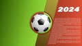 Football, soccer banner template, sport poster, creative concept background, vector illustration