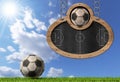 Football Soccer - Blackboard with Chain