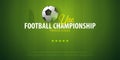 Football or Soccer design banner. UAE Football championship. Vector ball. Vector illustration.