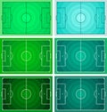 Football - Soccer field, Circular grass texture Royalty Free Stock Photo