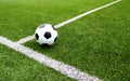 Football and soccer field grass stadium Royalty Free Stock Photo