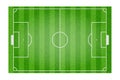 Football soccer field vector illustration. Coach table for tactic presentation for players. Sport strategy view.