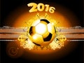 Football soccer glowing background 2016