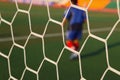 Football soccer goal net Royalty Free Stock Photo