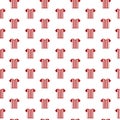 Football or soccer jerseys icon seamless pattern isolated on white background Royalty Free Stock Photo