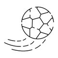 Football or soccer line icon. World cup championships and tournament. Sport and fitness line icons infographic vector ball Royalty Free Stock Photo