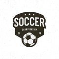 Football, soccer logo. sport emblem. vector illustration