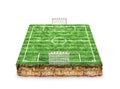 Football, soccer pitch Royalty Free Stock Photo