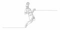 Football, soccer player kicking ball. Isolated vector silhouette. Football defender, striker or goalkeeper