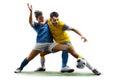 football soccer players in action isolated white background