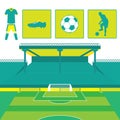 Football and Soccer Sport Vector