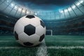 Football soccer stadium kick game competition sport foot ball goal, capturing the essence of sports Royalty Free Stock Photo