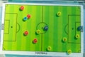 Football or soccer strategy planning board with magnet numbered