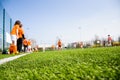 Football soccer training for children Royalty Free Stock Photo