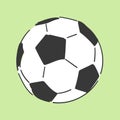 Football soccerball hand drawn style vector doodle design illustrations
