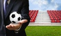 Football sport business concept