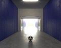 Football Sports Stadium Tunnel Entrance Royalty Free Stock Photo