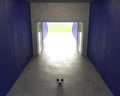 Football Sports Stadium Tunnel Entrance Royalty Free Stock Photo