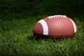 Football in the spotlight Royalty Free Stock Photo