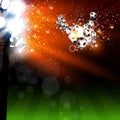 Football spotlight background Royalty Free Stock Photo