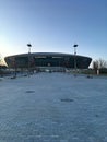 Football stadium Donbass Arena. The cultural and sports center is the city of Donetsk. Tourism. Royalty Free Stock Photo