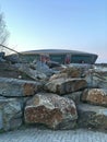 Football stadium Donbass Arena. The landscape park. Urbanization. Tourism.