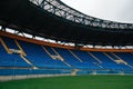 Football stadium. Empty seats Royalty Free Stock Photo