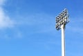 A football stadium floodlight Royalty Free Stock Photo