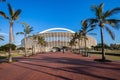 Football Stadium Palm Trees Walkway