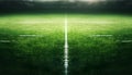 Football stadium, shiny lights, view from field. Soccer concept. football stadium before championship with bright lights. grass Royalty Free Stock Photo