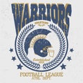 Football t-shirt Spartan Warrior