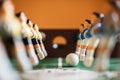 Football table - figurine players and ball