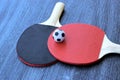 Football with table tennis rackets