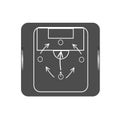 Football tactic icon