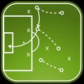 Football tactics board for web Royalty Free Stock Photo