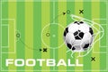 Football Tactics and game plan Royalty Free Stock Photo