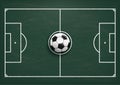 Football Tactics Ground Green Blackboard