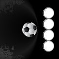 Football team background, Semi-final match team, balck background