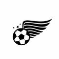 Football team, soccer competition, and ball logo and vector icon