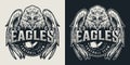 Football team vintage logo