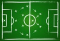 Football teamwork strategy Royalty Free Stock Photo