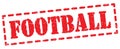 FOOTBALL text written on red stamp sign Royalty Free Stock Photo