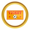 Football tickets icon