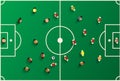 Football Top View Playground with Players.