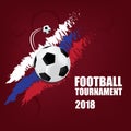 Football tournament vector