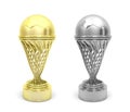 Football trophies Royalty Free Stock Photo