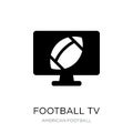 football tv program icon in trendy design style. football tv program icon isolated on white background. football tv program vector